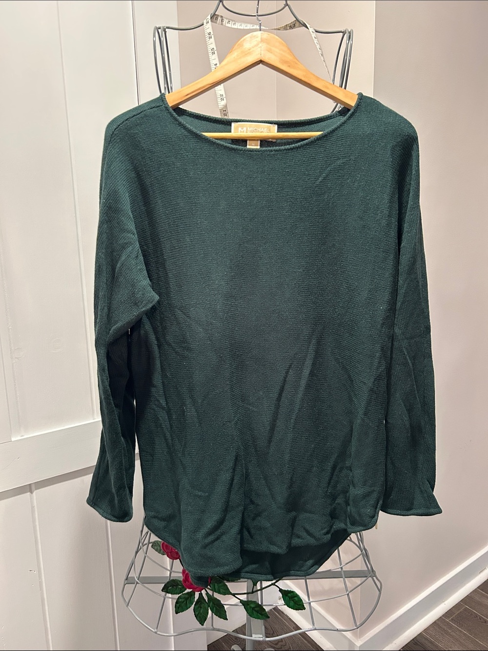 Michael Kors Forest Green Knit Top